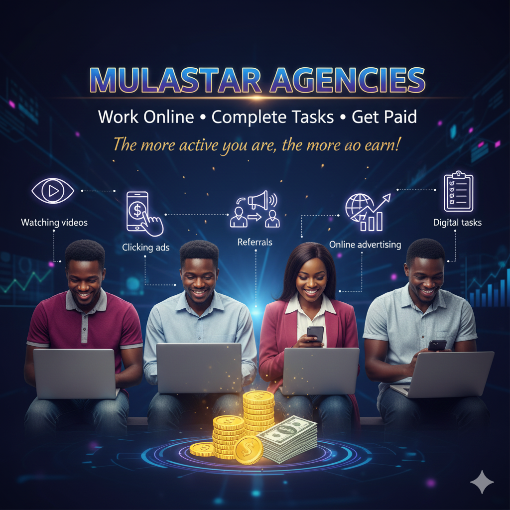 Mulastar Agencies online earning platform banner